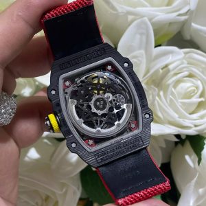 RICHARD MILLE RM67-02 CRAFTED WATCHES CARBON CANVAS FABRIC STRAP 37 GRAM 38,7X47,52MM 6 ĐỒNG HỒ RICHARD MILLE RM67-02 CHẾ TÁC CARBON SIÊU MỎNG 37 GRAM 38,7X47,52MM