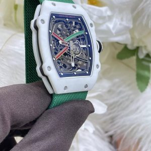 RICHARD MILLE RM67-02 REPLICA WATCHES V3 CARBON WHITE 38,7X47,52MM 3 ĐỒNG HỒ RICHARD MILLE RM67-02 REPLICA V3 CARBON TRẮNG 38,7X47,52MM