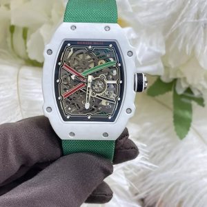 RICHARD MILLE RM67-02 REPLICA WATCHES V3 CARBON WHITE 38,7X47,52MM 1 ĐỒNG HỒ RICHARD MILLE RM67-02 REPLICA V3 CARBON TRẮNG 38,7X47,52MM