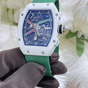 RICHARD MILLE RM67-02 REPLICA WATCHES V3 CARBON WHITE 38,7X47,52MM 2 ĐỒNG HỒ RICHARD MILLE RM67-02 REPLICA V3 CARBON TRẮNG 38,7X47,52MM