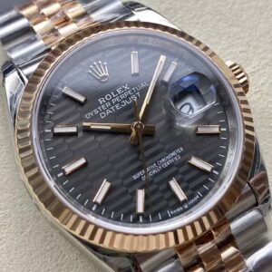 ROLEX DATEJUST 126233 REPLICA WATCH GREY TILE FLOOR DIAL VSF 36MM 2 ĐỒNG HỒ ROLEX DATEJUST 126233 REPLICA MẶT XẾP GẠCH XÁM NHÀ MÁY VS 36MM