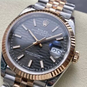 ROLEX DATEJUST 126233 REPLICA WATCH GREY TILE FLOOR DIAL VSF 36MM 1 ĐỒNG HỒ ROLEX DATEJUST 126233 REPLICA MẶT XẾP GẠCH XÁM NHÀ MÁY VS 36MM