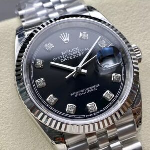 ĐỒNG HỒ ROLEX DATEJUST 126234 FAKE MẶT ĐEN CỌC KIM CƯƠNG VSF 36MM 1 ĐỒNG HỒ ROLEX DATEJUST 126234 FAKE MẶT ĐEN CỌC KIM CƯƠNG VSF 36MM