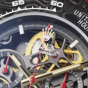 ROLEX DAYTONA DIW REPLICA 1:1 WATCH BLACK CARBON GEF FACTORY 40MM 3 ĐỒNG HỒ ROLEX DAYTONA DIW DÂY VẢI NATO ĐỎ NHÀ MÁY GEF 40MM