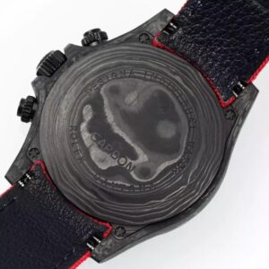 ROLEX DAYTONA DIW REPLICA 1:1 WATCH BLACK CARBON GEF FACTORY 40MM 7 ĐỒNG HỒ ROLEX DAYTONA DIW DÂY VẢI NATO ĐỎ NHÀ MÁY GEF 40MM