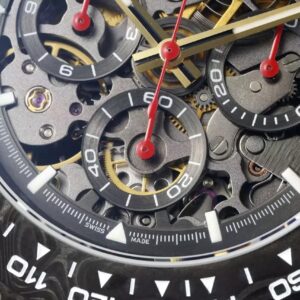 ROLEX DAYTONA DIW REPLICA 1:1 WATCH BLACK CARBON GEF FACTORY 40MM 4 ĐỒNG HỒ ROLEX DAYTONA DIW DÂY VẢI NATO ĐỎ NHÀ MÁY GEF 40MM