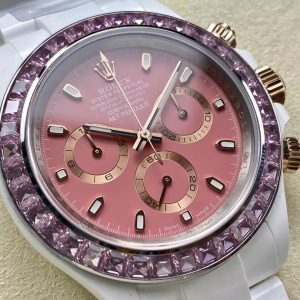 ĐỒNG HỒ ROLEX DAYTONA REPLICA AET REMDULD MẶT HỒNG NHÀ MÁY IPK 40MM 2 ĐỒNG HỒ ROLEX DAYTONA REPLICA AET REMDULD MẶT HỒNG NHÀ MÁY IPK 40MM