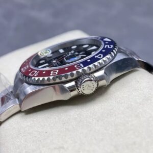 ROLEX REPLICA GMT-MASTER II WATCH 126710 BLRO PEPSI OYSTER STRAP EWE 40MM 5 ĐỒNG HỒ ROLEX GMT-MASTER II 126710 BLRO PEPSI DÂY OYSTER EWEF 40MM