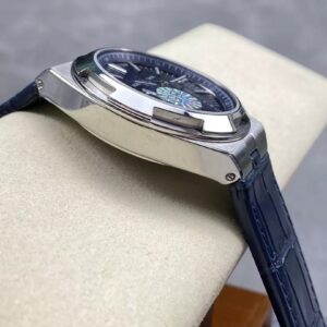 VACHERON CONSTANTIN REPLICA WATCH BLUE LEATHER STRAP GR FACTORY 41MM 4 ĐỒNG HỒ VACHERON CONSTANTIN FAKE 11 DÂY DA XANH NHÀ MÁY GR 41MM