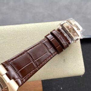 VACHERON CONSTANTIN REPLICA WATCHES WHITE DIAL GRF 41MM 6 ĐỒNG HỒ VACHERON CONSTANTIN REPLICA MẶT TRẮNG DÂY DA NÂU GRF 41MM