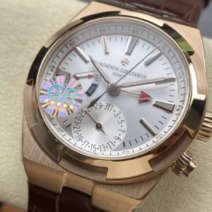 VACHERON CONSTANTIN REPLICA WATCHES WHITE DIAL GRF 41MM 1 ĐỒNG HỒ VACHERON CONSTANTIN REPLICA MẶT TRẮNG DÂY DA NÂU GRF 41MM