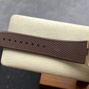 VACHERON CONSTANTIN REPLICA WATCH BROWN RUBBER STRAP GRF 41MM 8 ĐỒNG HỒ VACHERON CONSTANTIN REPLICA MẶT TRẮNG NHÀ MÁY GR 41MM