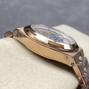 VACHERON CONSTANTIN REPLICA WATCHES ROSR GOLD PLATED GRF 41MM 6 ĐỒNG HỒ VACHERON CONSTANTIN REPLICA MẶT TRẮNG VÀNG HỒNG GRF 41MM