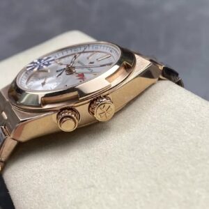 VACHERON CONSTANTIN REPLICA WATCHES ROSR GOLD PLATED GRF 41MM 5 ĐỒNG HỒ VACHERON CONSTANTIN REPLICA MẶT TRẮNG VÀNG HỒNG GRF 41MM