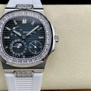ĐỒNG HỒ PATEK PHILIPPE NAUTILUS 5724 FAKE 11 DÂY CAO SU NHÀ MÁY GR 41MM