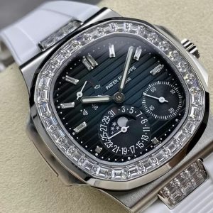 ĐỒNG HỒ PATEK PHILIPPE NAUTILUS 5724 FAKE 11 DÂY CAO SU NHÀ MÁY GR 41MM 1 ĐỒNG HỒ PATEK PHILIPPE NAUTILUS 5724 FAKE 11 DÂY CAO SU NHÀ MÁY GR 41MM
