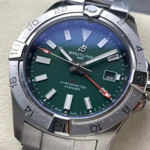 BREITLING 1884 AVENGER GMT FAKE 11 WATCH STEEL STRAP BLS FACTORY 44MM 2 ĐỒNG HỒ BREITLING 1884 AVENGER GMT FAKE 11 STEEL STRAP NHÀ MÁY BLS 44MM