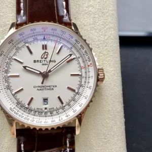 BREITLING NAVITIMER REPLICA 1:1 WATCH WHITE DIAL BLS FACTORY 41MM 1 ĐỒNG HỒ BREITLING NAVITIMER REPLICA 11 MẶT TRẮNG NHÀ MÁY BLS 41MM