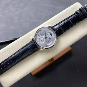 JAEGER-LECOULTRE REPLICA WATCH MASTER ULTRA THIN PERPETUAL CALENDAR 39MM 3 ĐỒNG HỒ JAEGER-LECOULTRE MASTER ULTRA THIN PERPETUAL CALENDAR MẶT BẠC REPLICA 39MM