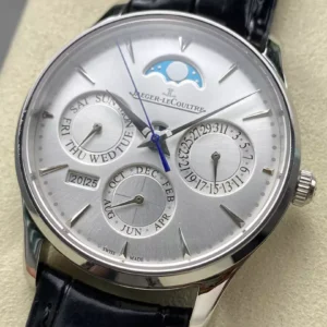 JAEGER-LECOULTRE REPLICA WATCH MASTER ULTRA THIN PERPETUAL CALENDAR 39MM 2 ĐỒNG HỒ JAEGER-LECOULTRE MASTER ULTRA THIN PERPETUAL CALENDAR MẶT BẠC REPLICA 39MM