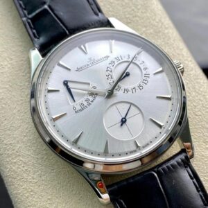 JAEGER-LECOULTRE REPLICA 1:1 WATCH SILVER DIAL GF FACTORY 39MM 1 ĐỒNG HỒ JAEGER-LECOULTRE MẶT BẠC REPLICA NHÀ MÁY GF 39MM