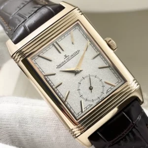 JAEGER-LECOULTRE FLIP SIDE REVERSO FAKE 11 WATCH LEATHER STRAP MG FACTORY 29MM 5 ĐỒNG HỒ JAEGER-LECOULTRE MẶT LẬT REVERSO FAKE 11 DÂY DA NHÀ MÁY MG 29MM
