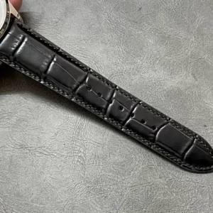 JAEGER-LECOULTRE WHITE DIAL REPLICA 1:1 WATCH BLACK LEATHER STRAP APS 39MM 8 ĐỒNG HỒ JAEGER-LECOULTRE MẶT TRẮNG REPLICA DÂY DA ĐEN NHÀ MÁY APS 39MM (1)