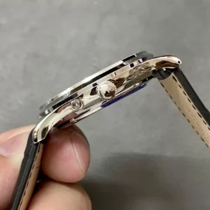 JAEGER-LECOULTRE WHITE DIAL REPLICA 1:1 WATCH BLACK LEATHER STRAP APS 39MM 5 ĐỒNG HỒ JAEGER-LECOULTRE MẶT TRẮNG REPLICA DÂY DA ĐEN NHÀ MÁY APS 39MM (1)