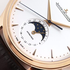 JAEGER-LECOULTRE MOON PHASE FAKE WATCHES WHITE DIAL GF FACTORY 39MM 4 ĐỒNG HỒ JAEGER-LECOULTRE MOON PHASE FAKE MẶT TRẮNG NHÀ MÁY GF 39MM (1)