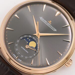 JAEGER-LECOULTRE MOON PHASE REPLICA 1:1 WATCH GREY DIAL GF 39MM 2 ĐỒNG HỒ JAEGER-LECOULTRE MOON PHASE MẠ VÀNG HỒNG REPLICA MẶT XÁM GF 39MM (1)