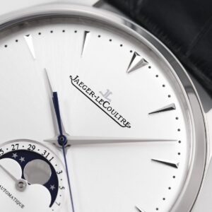 JAEGER-LECOULTRE MOON PHASE REPLICA WATCH BLACK LEATHER STRAP GF 39MM 3 ĐỒNG HỒ JAEGER-LECOULTRE MOON PHASE REPLICA KIM GIÂY XANH NHÀ MÁY GF 39MM (1)