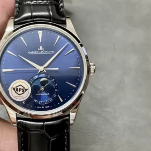 JAEGER-LECOULTRE REPLICA 11 MOON PHASE WATCH BLUE DIAL APS FACTORY 39MM 1 ĐỒNG HỒ JAEGER-LECOULTRE REPLICA 11 MOON PHASE MẶT XANH NHÀ MÁY APS 39MM (1)