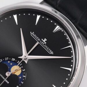 JAEGER-LECOULTRE REPLICA MOON PHASE WATCH BLACK DIAL GF FACTORY 39MM 3 ĐỒNG HỒ JAEGER-LECOULTRE REPLICA MOON PHASE MẶT ĐEN NHÀ MÁY GF 39MM (1)
