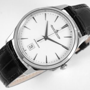 JAEGER-LECOULTRE REPLICA WATCHES ULTRA THIN MASTER BLACK LEATHER ZF 40MM 5 ĐỒNG HỒ JAEGER-LECOULTRE REPLICA ULTRA THIN MASTER DÂY DA ĐEN NHÀ MÁY ZF 40MM (1)