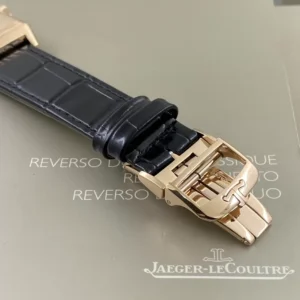 JAEGER-LECOULTRE REVERSO BLACK DIAL FAKE 1:1 WATCH MG FACTORY 28MM 6 ĐỒNG HỒ JAEGER-LECOULTRE REVERSO MẠ VÀNG HỒNG MẶT ĐEN FAKE NHÀ MÁY MG 28MM