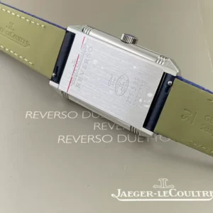 JAEGER-LECOULTRE REVERSO BLUE DIAL REPLICA WATCH LEATHER STRAP 28MM 6 ĐỒNG HỒ JAEGER-LECOULTRE REVERSO MẶT XANH REPLICA 11 DÂY DA 28MM (2)