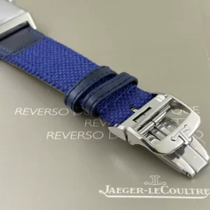 JAEGER-LECOULTRE REVERSO BLUE DIAL REPLICA WATCH LEATHER STRAP 28MM 7 ĐỒNG HỒ JAEGER-LECOULTRE REVERSO MẶT XANH REPLICA 11 DÂY DA 28MM (2)