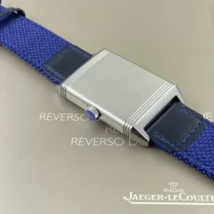 JAEGER-LECOULTRE REVERSO BLUE DIAL REPLICA WATCH LEATHER STRAP 28MM 5 ĐỒNG HỒ JAEGER-LECOULTRE REVERSO MẶT XANH REPLICA 11 DÂY DA 28MM (2)
