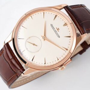 JAEGER-LECOULTRE SMALL SECONDS FAKE WATCH ROSE PLATED GOLD ZF FACTORY 40MM 2 ĐỒNG HỒ JAEGER-LECOULTRE SMALL SECONDS FAKE MẠ VÀNG HỒNG NHÀ MÁY ZF 40MM (1)