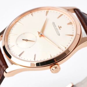 JAEGER-LECOULTRE SMALL SECONDS FAKE WATCH ROSE PLATED GOLD ZF FACTORY 40MM 3 ĐỒNG HỒ JAEGER-LECOULTRE SMALL SECONDS FAKE MẠ VÀNG HỒNG NHÀ MÁY ZF 40MM (1)