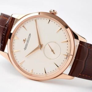 JAEGER-LECOULTRE SMALL SECONDS FAKE WATCH ROSE PLATED GOLD ZF FACTORY 40MM 5 ĐỒNG HỒ JAEGER-LECOULTRE SMALL SECONDS FAKE MẠ VÀNG HỒNG NHÀ MÁY ZF 40MM (1)