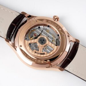JAEGER-LECOULTRE ULTRA THIN MASTER REPLICA WATCH ROSE GOLD PLATED ZF 40MM 7 ĐỒNG HỒ JAEGER-LECOULTRE ULTRA THIN MASTER REPLICA MẠ VÀNG HỒNG NHÀ MÁY ZF 40MM (1)