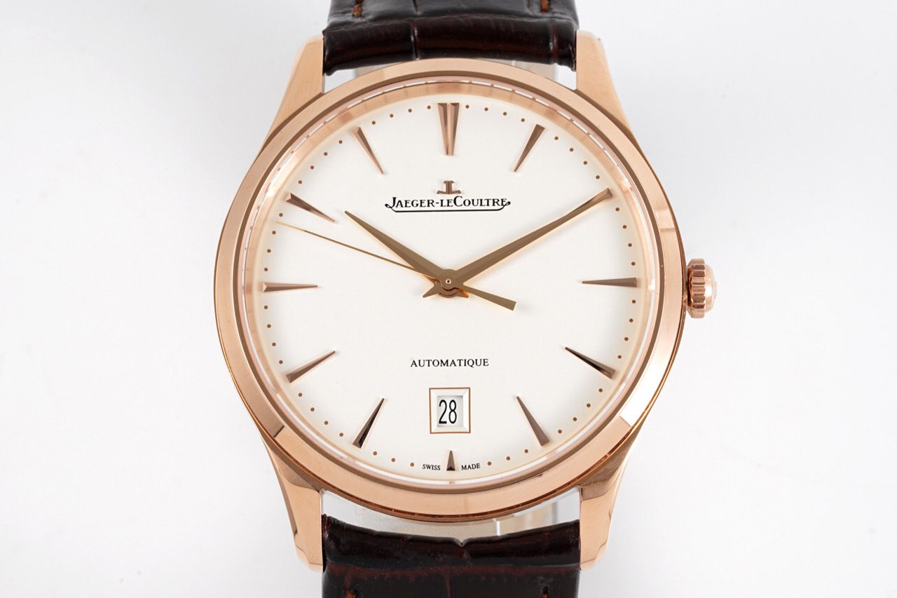 ĐỒNG HỒ JAEGER-LECOULTRE ULTRA THIN MASTER REPLICA MẠ VÀNG HỒNG NHÀ MÁY ZF 40MM (2) ĐỒNG HỒ JAEGER-LECOULTRE ULTRA THIN MASTER REPLICA MẠ VÀNG HỒNG NHÀ MÁY ZF 40MM (1)