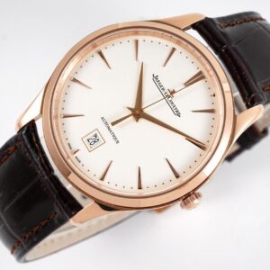 JAEGER-LECOULTRE ULTRA THIN MASTER REPLICA WATCH ROSE GOLD PLATED ZF 40MM 3 ĐỒNG HỒ JAEGER-LECOULTRE ULTRA THIN MASTER REPLICA MẠ VÀNG HỒNG NHÀ MÁY ZF 40MM (1)