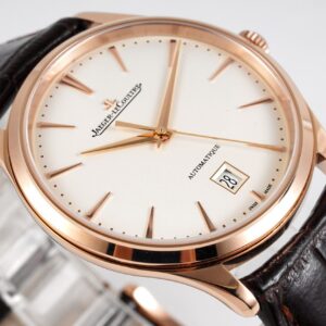 JAEGER-LECOULTRE ULTRA THIN MASTER REPLICA WATCH ROSE GOLD PLATED ZF 40MM 5 ĐỒNG HỒ JAEGER-LECOULTRE ULTRA THIN MASTER REPLICA MẠ VÀNG HỒNG NHÀ MÁY ZF 40MM (1)