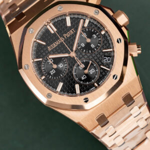 ĐỒNG HỒ AUDEMARS PIGUET REPLICA VÀNG HỒNG MẶT ĐEN CHRONOGRAPH APS 41MM 1 ĐỒNG HỒ AUDEMARS PIGUET REPLICA VÀNG HỒNG MẶT ĐEN CHRONOGRAPH APS 41MM (8)