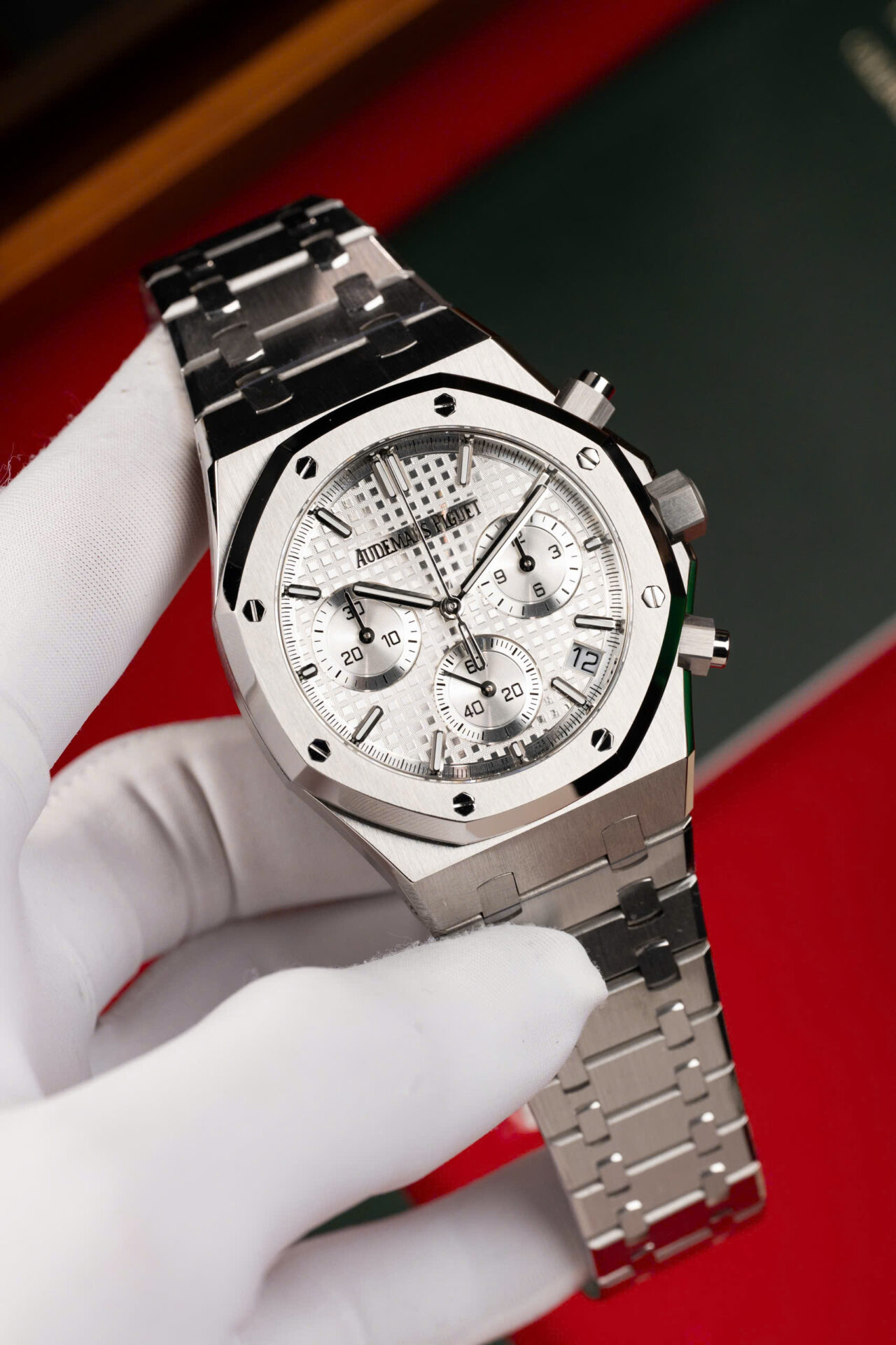 ĐỒNG HỒ AUDEMARS PIGUET ROYAL OAK 26240 BEST COPIES MẶT TRẮNG CHRONOGRAPH APS 41MM (10) ĐỒNG HỒ AUDEMARS PIGUET ROYAL OAK 26240 BEST COPIES MẶT TRẮNG CHRONOGRAPH APS 41MM (1)