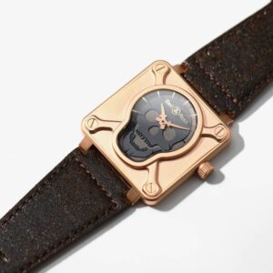 ĐỒNG HỒ BELL ROSS REPLICA MẠ VÀNG HỒNG DÂY DA NHÀ MÁY BRS 46MM 1 ĐỒNG HỒ BELL ROSS REPLICA MẠ VÀNG HỒNG DÂY DA NHÀ MÁY BRS 46MM