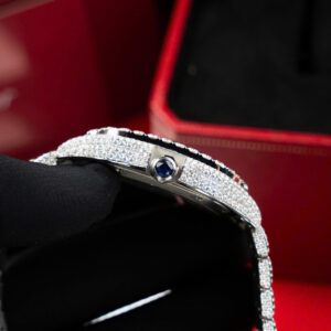 ĐỒNG HỒ CARTIER SANTOS BEST COPY FULL MOISSANITE HONG KONG BV 39.8MM 4 ĐỒNG HỒ CARTIER SANTOS BEST COPY FULL MOISSANITE HONG KONG BV 39.8MM