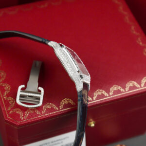 ĐỒNG HỒ CARTIER SANTOS BEST COPY MẶT XANH BLUE ĐỘ MOISSANITE 39.8MM 6 ĐỒNG HỒ CARTIER SANTOS BEST COPY MẶT XANH BLUE ĐỘ MOISSANITE 39.8MM